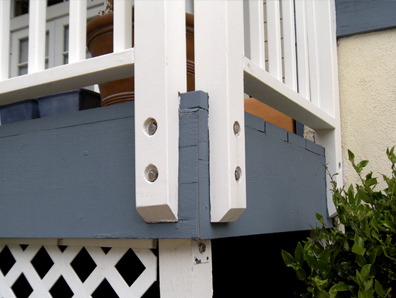 The Wrong Way - A deck with notched railing posts